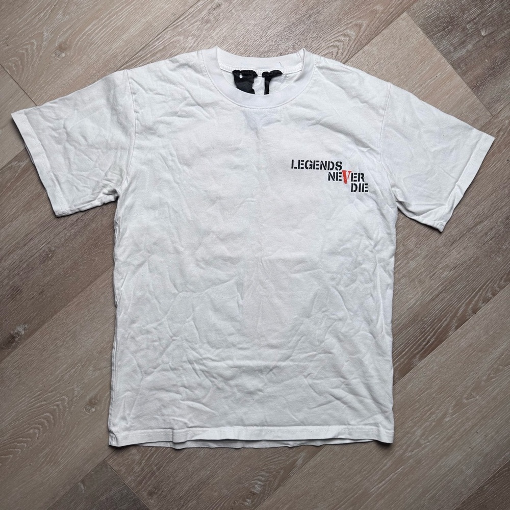 VLONE ‘Legends Never Die’ Men’s Shirt Size Small White